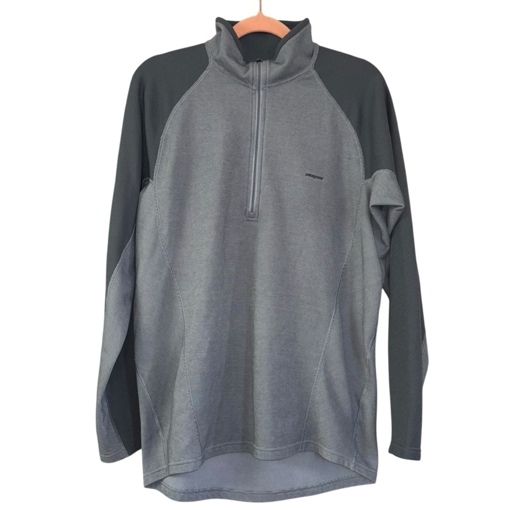 Patagonia Gray Pullover Quarter Zip Light Jacket Men’s M Golf Hiking Outdoor